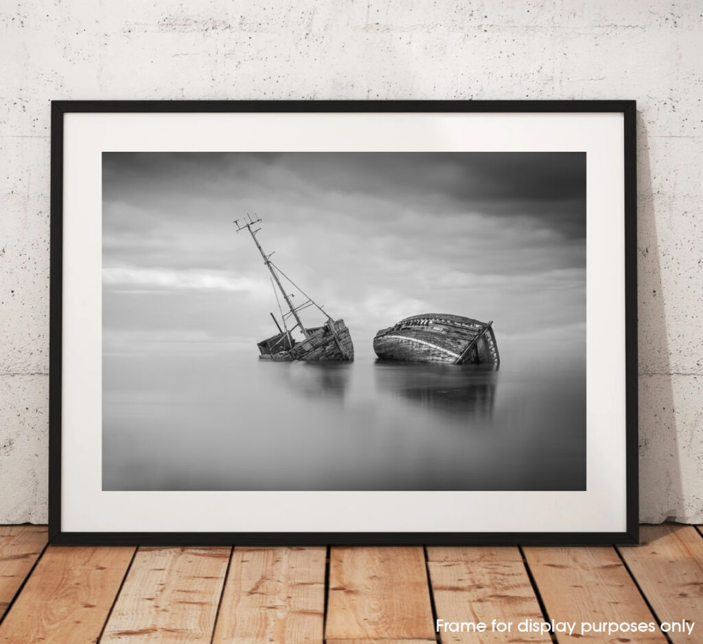 Pinmill Shipwrecks – Fine Art Black & White Photography