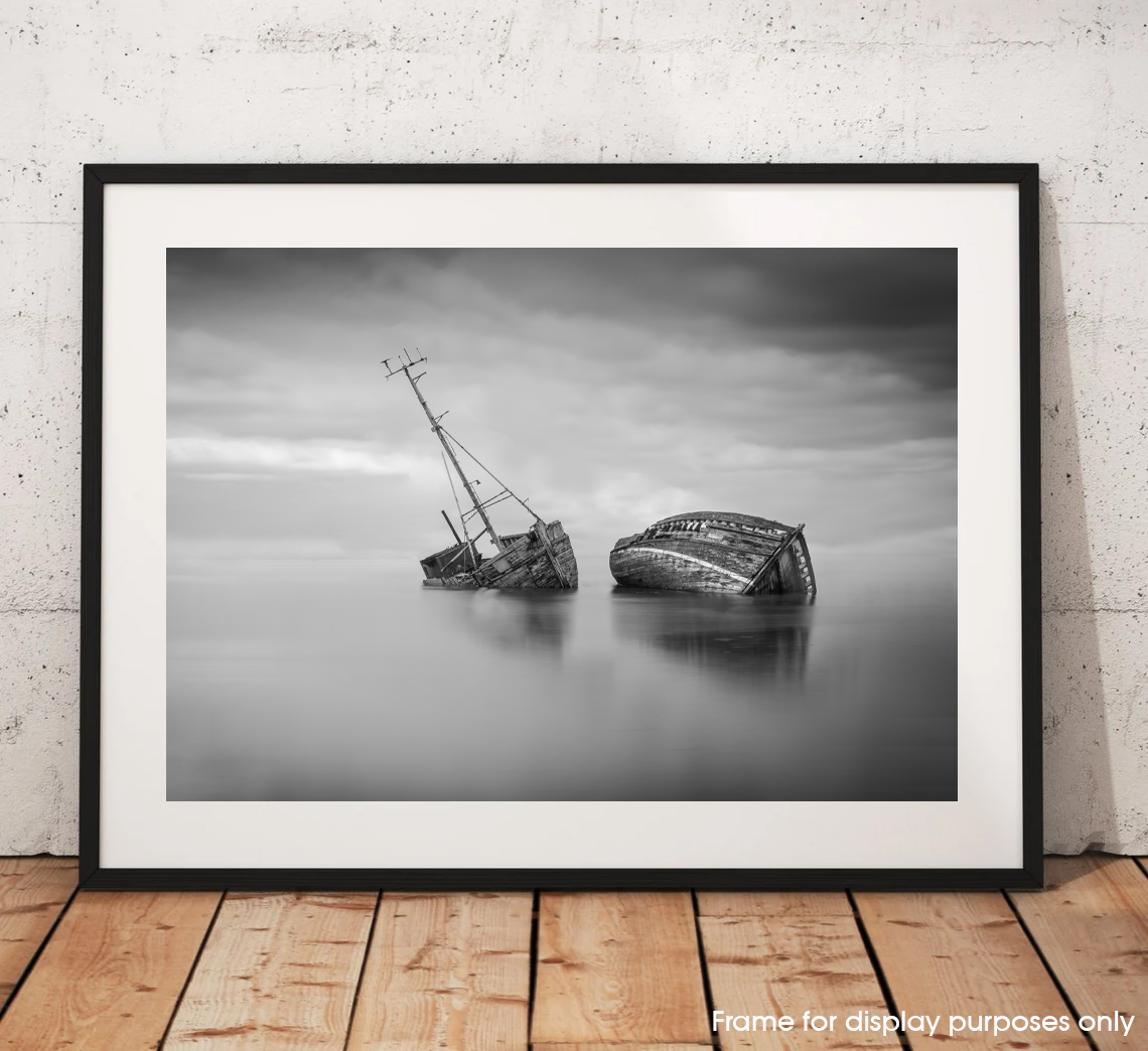 Pinmill Shipwrecks – Fine Art Black & White Photography